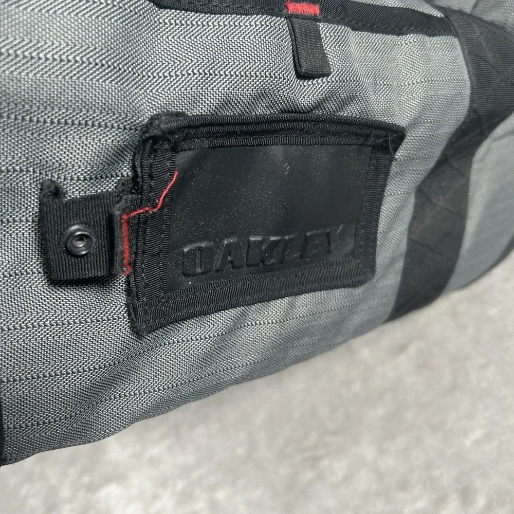 Oakley AP Tactical Field Gear Roller Carry On Gray Black Zipper Luggage Bag